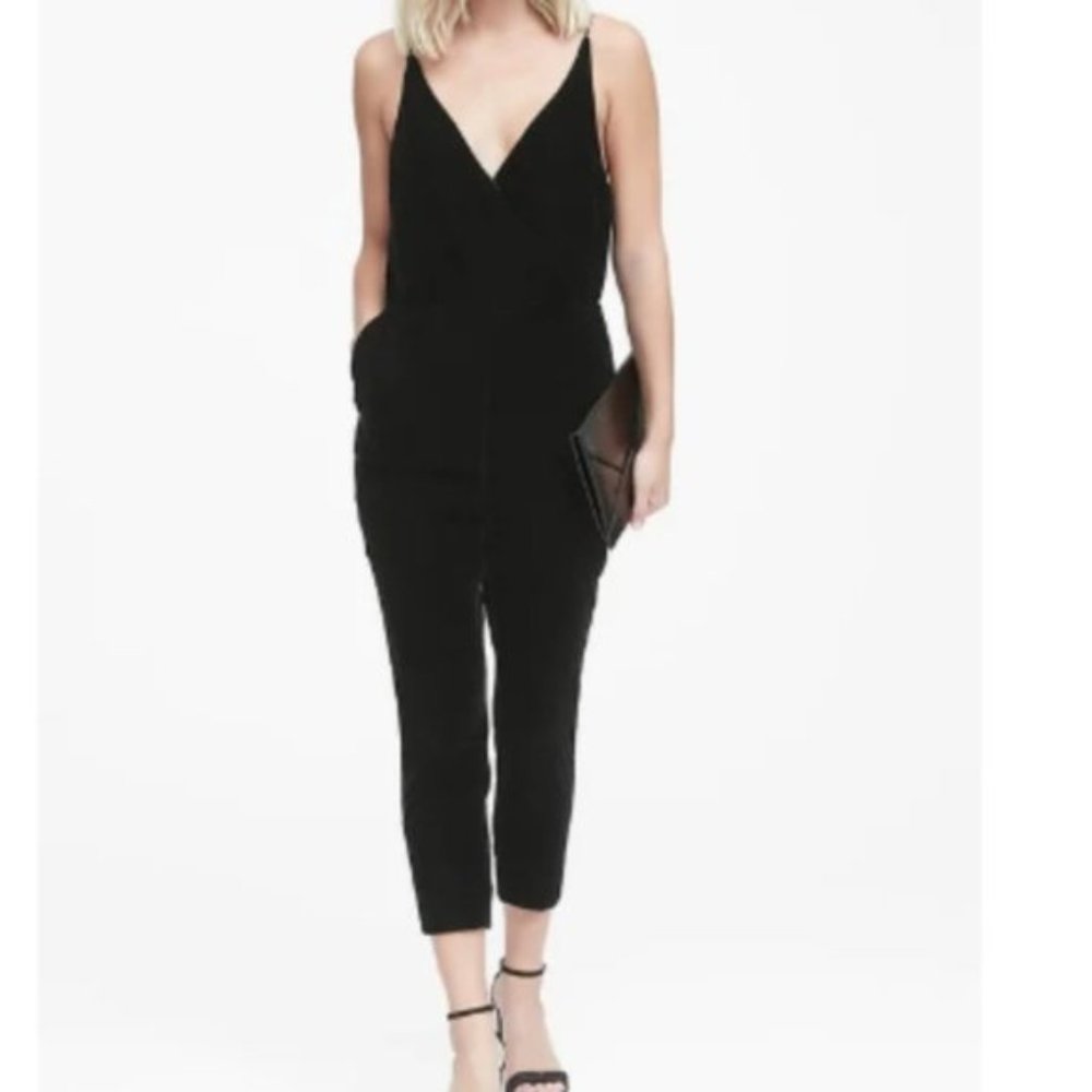 Banana Republic Velvet Jumpsuit with Pockets!